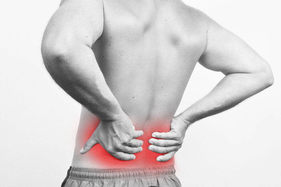 bizkarreko mina lumbar eskualdean