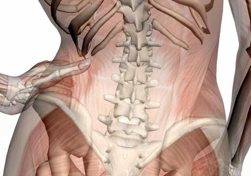 mina lumbar bizkarrezurra